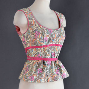 Nanette Lepore Corset Top Designer Vintage Blouse